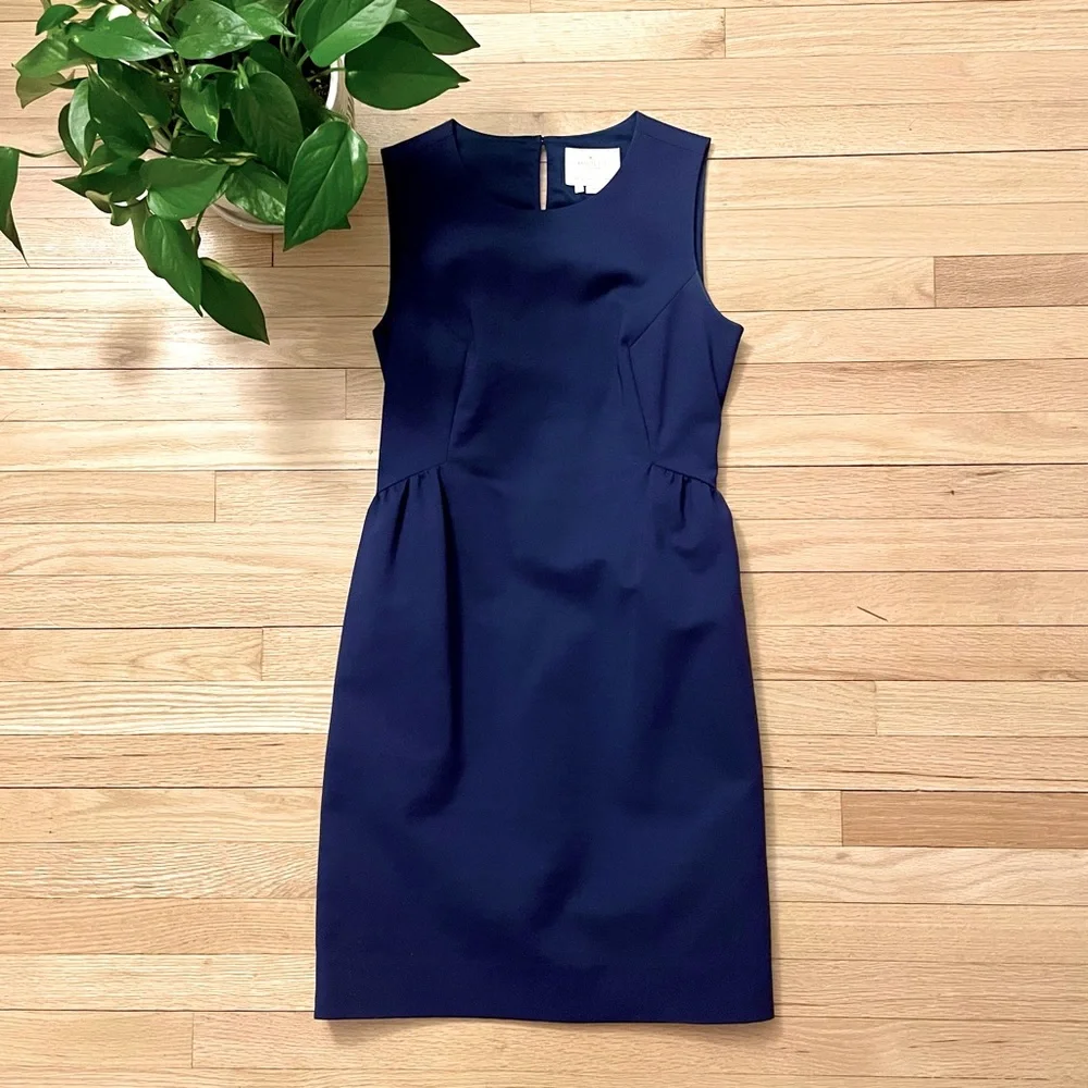 Kate Spade Women’s New York Rhys Sleeveless Navy Sheath Dress Size 0 - Picture 1 of 9